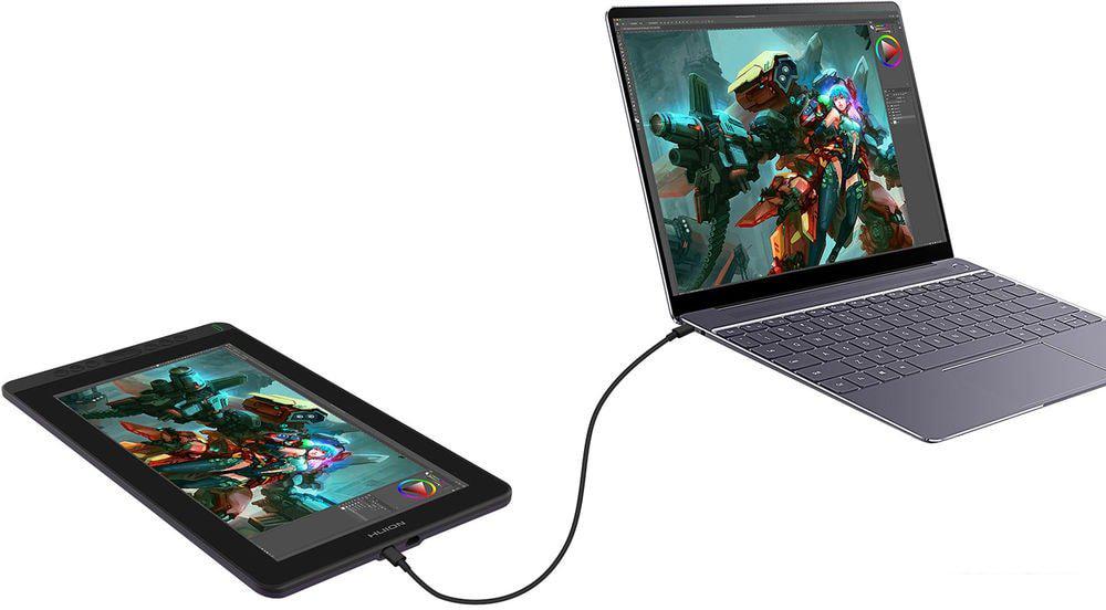 Графический монитор Huion Kamvas 13 (космический черный)