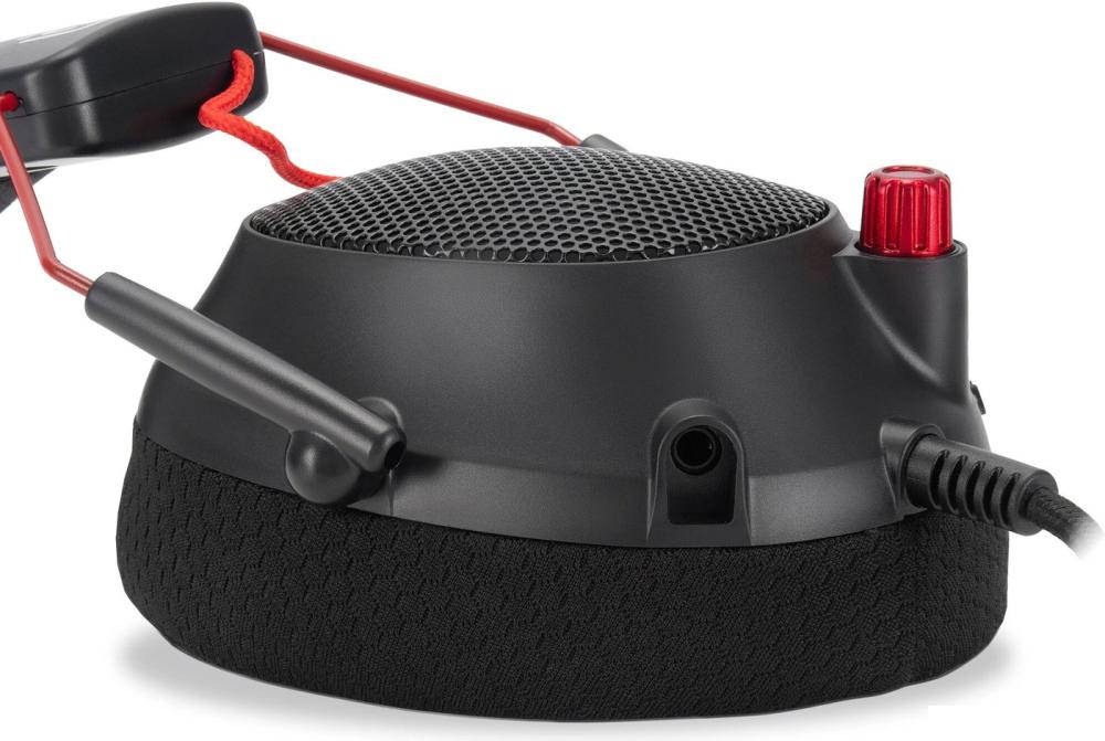 Наушники Оклик HS-L305G (черный/красный)