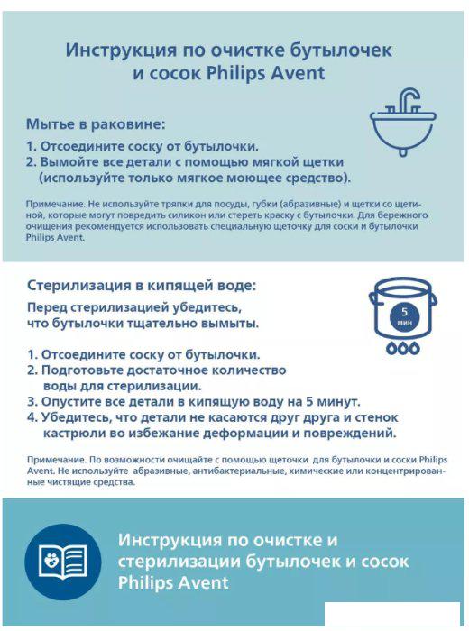 Набор бутылочек для кормления Philips Avent Anti-colic SCY103/02 (260 мл, 2 шт)