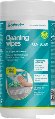 Влажные салфетки Defender CLN 30320 Optima (100 шт)