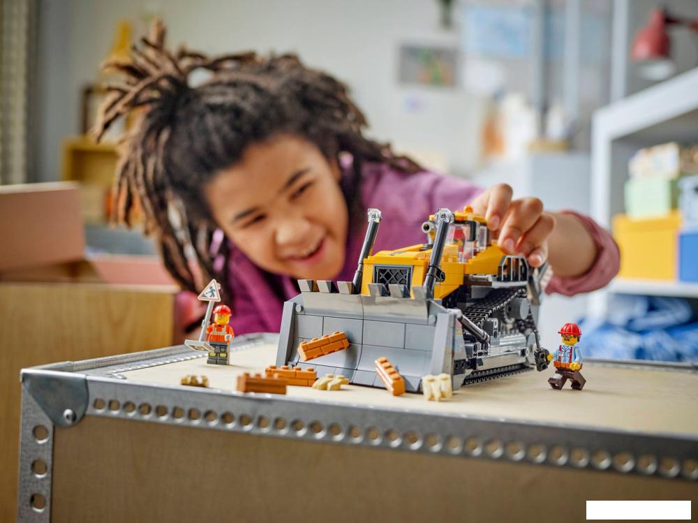 Конструктор LEGO City 60466 Желтый бульдозер