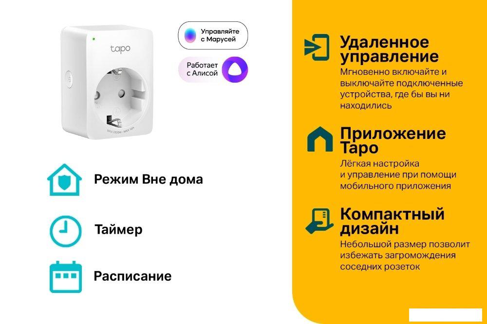 Умная розетка TP-Link Tapo P100 (2 шт)