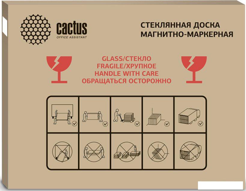Магнитно-маркерная доска CACTUS CS-GBD-65X100-UWT