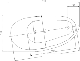 Ванны Aquatek Дива 170x90 (левая)