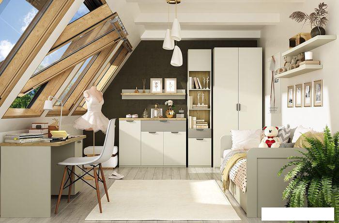 Стол Anrex Modern 130 (персидский жемчуг/дуб наварра)