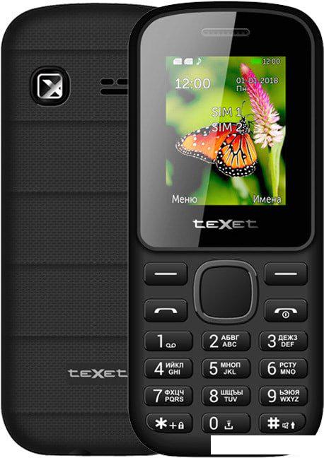 Телефон TeXet TM-130 (черный)