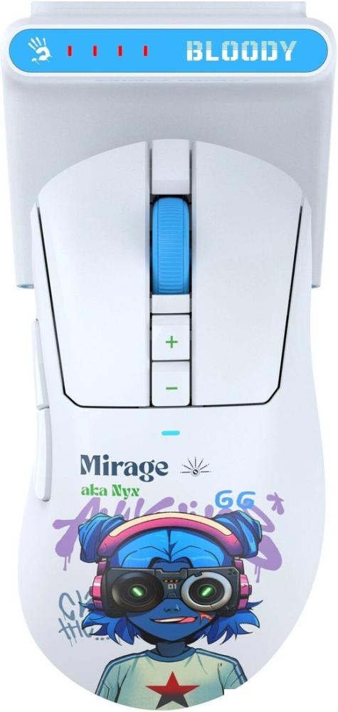 Игровая мышь A4Tech Bloody R73 Ultra Duo Nyx Mirage (белый)