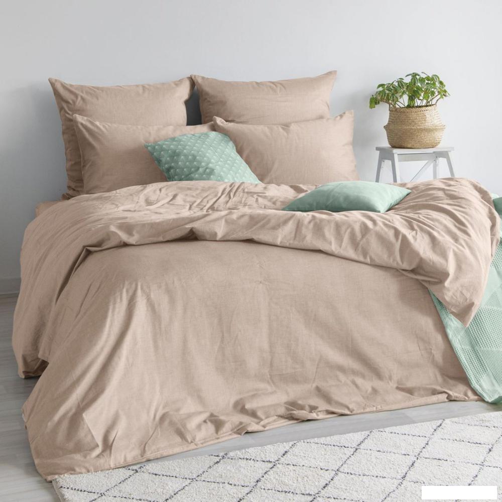 Постельное белье Verossa Евро Melange Praline VRM 2515 Praline Д12 23