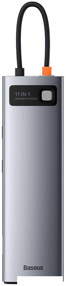 Док-станция Baseus Metal Gleam Series 11-in-1 Multifunctional HUB Type-C Hub Docking Station CAHUB-CT0G