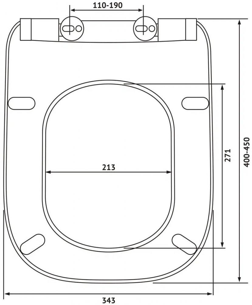 Сиденье для унитаза Berges Wasserhaus Gap Slim So 013003 (с микролифтом)