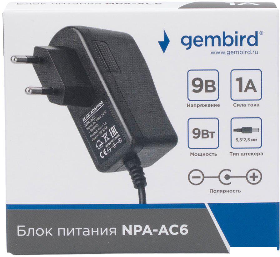 Адаптер питания Gembird NPA-AC6