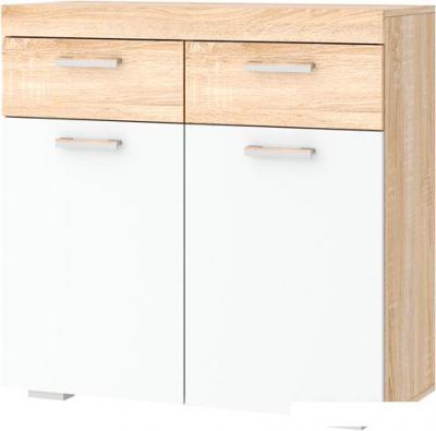 Комоды, тумбы Памир Соната ТС-900 (дуб сонома/белый глянец)