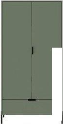 Шкафы Black Red White Paloma SZF2D1S (дымчатый зеленый)