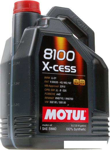 Моторные масла Motul 8100 X-cess 5W40 5л