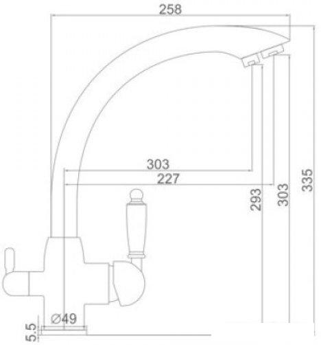 Смесители Ledeme L4455-3 (хром)