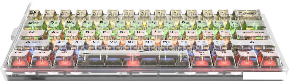 Клавиатура Redragon Fizz (прозрачный/белый)