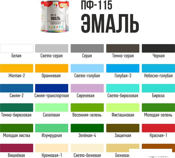 Краски и эмали LIDA ПФ-115 2 л (светло-серый)