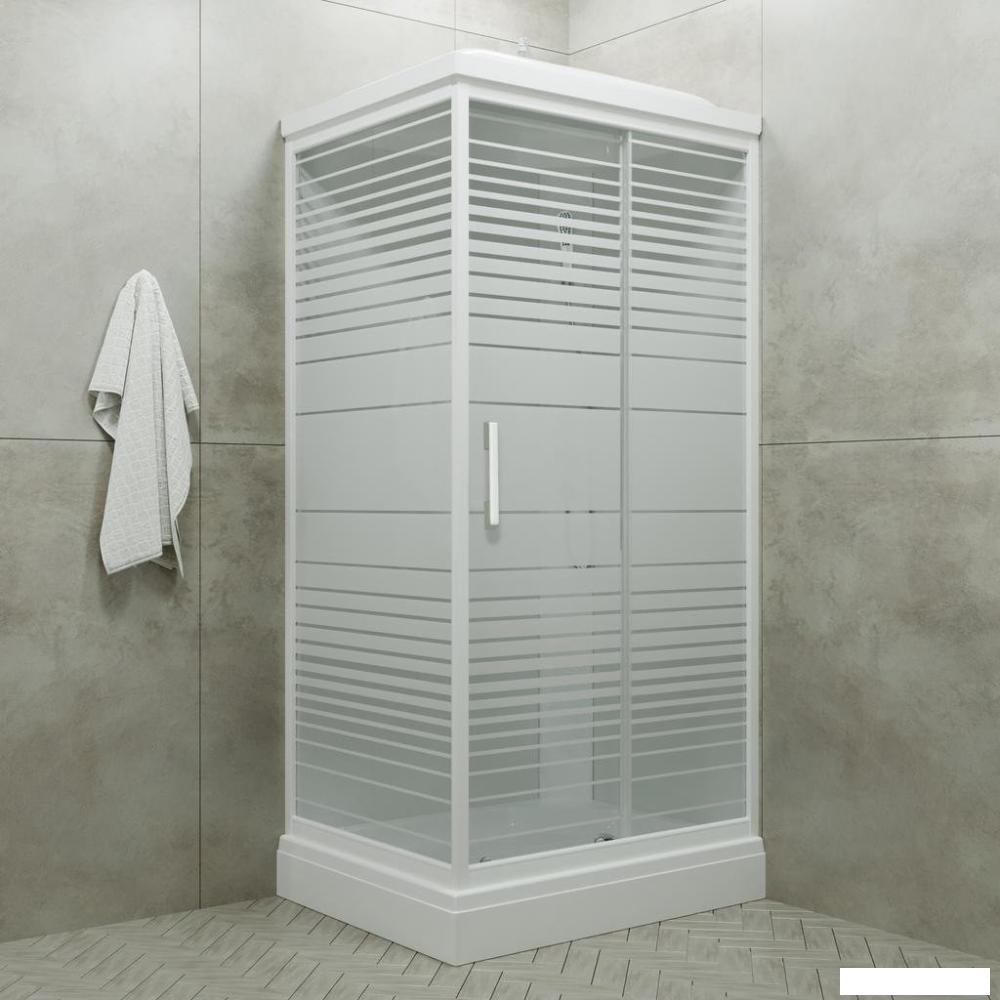 Душевые кабины Triton Квадро 100x80 А Полосы, ДН4