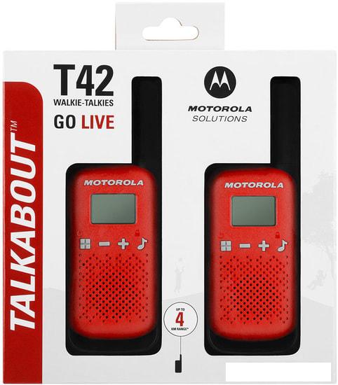 Портативная радиостанция Motorola Talkabout T42 (красный)