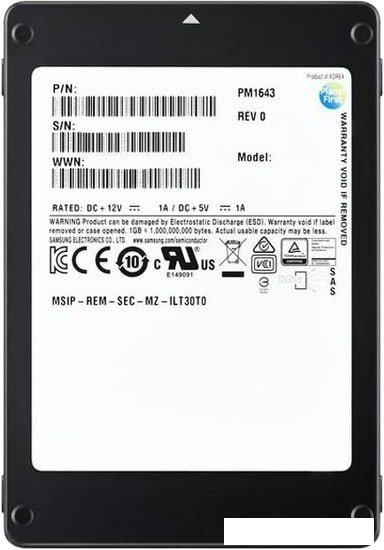 SSD Samsung PM1643a 7.68TB MZILT7T6HALA-00007