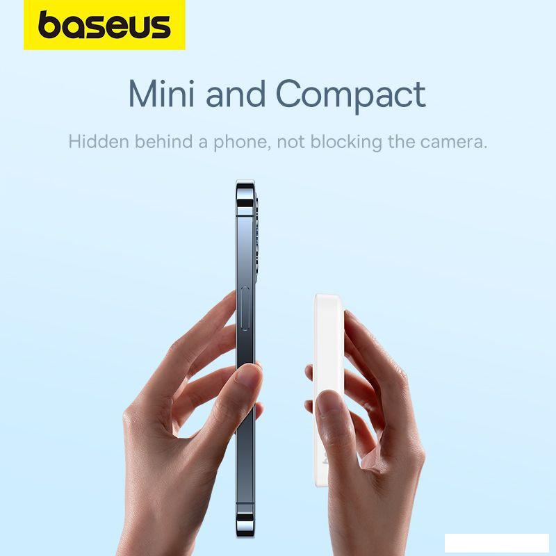 Внешний аккумулятор Baseus Magnetic Mini Air Wireless Fast Charge Power Bank 20W 10000mAh (белый)