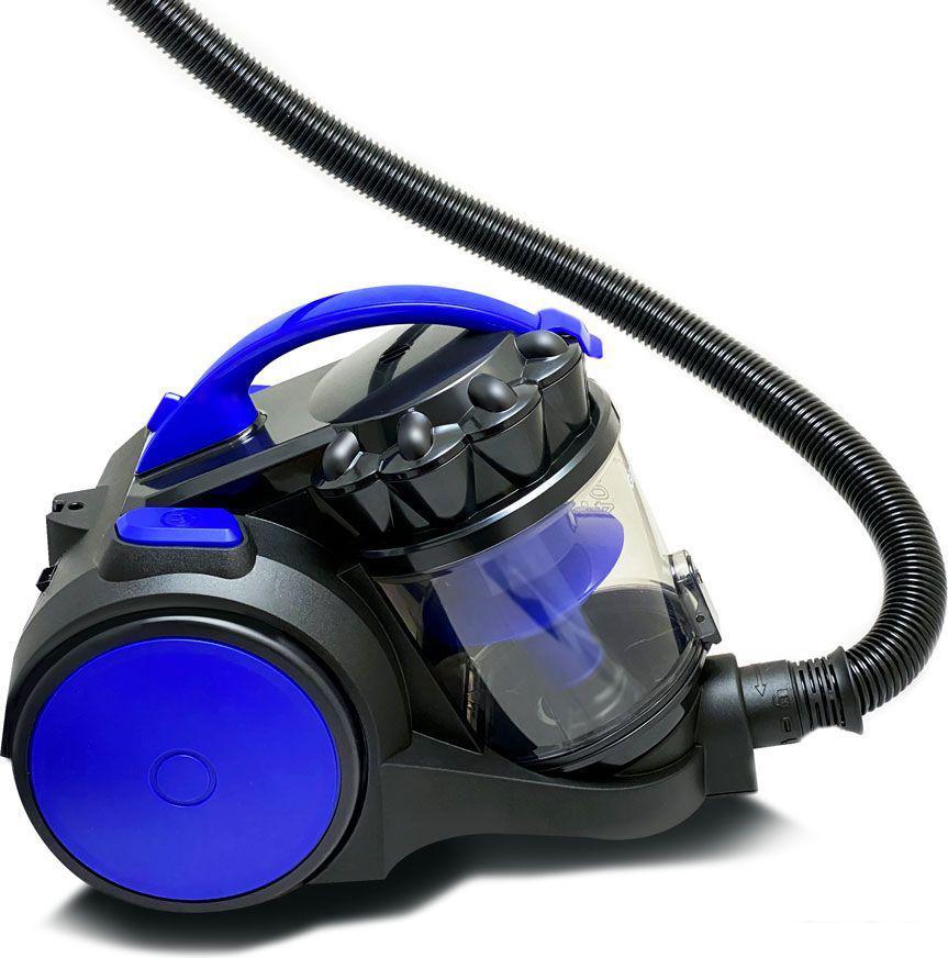 Пылесос Ginzzu VS435 (черный/синий)
