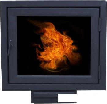 Банная печь ComfortProm Сталь 8мм 20м3, панорама