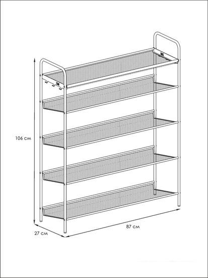 Банкетки, тумбы и полки для обуви ЗМИ Женева 35 ПДО Ж35 (черный)