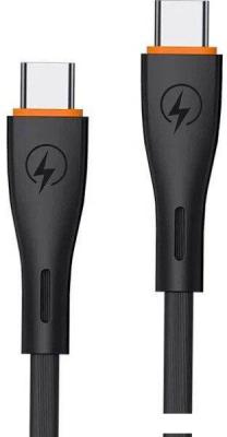 Кабель EOFE CC21 USB Type-C - USB Type-C (1 м, черный)