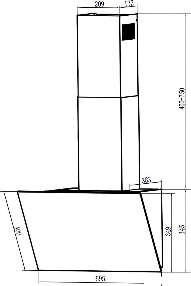 Кухонная вытяжка Nordfrost HM 6080 W