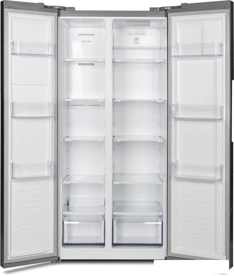 Холодильник side by side Hyundai CS4502F (нержавеющая сталь)