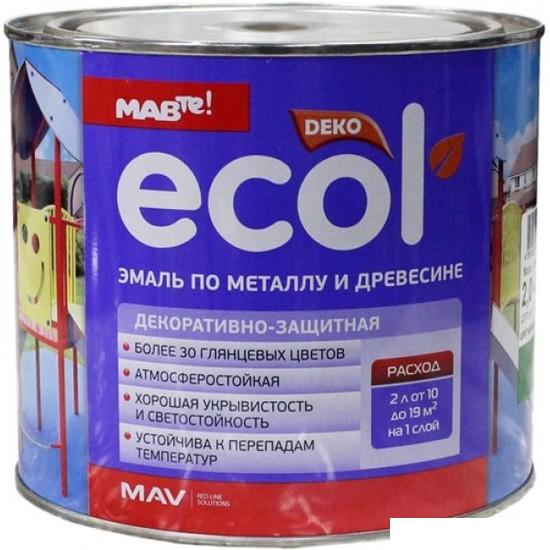 Эмаль Ecol ПФ-115 10л (карамель)