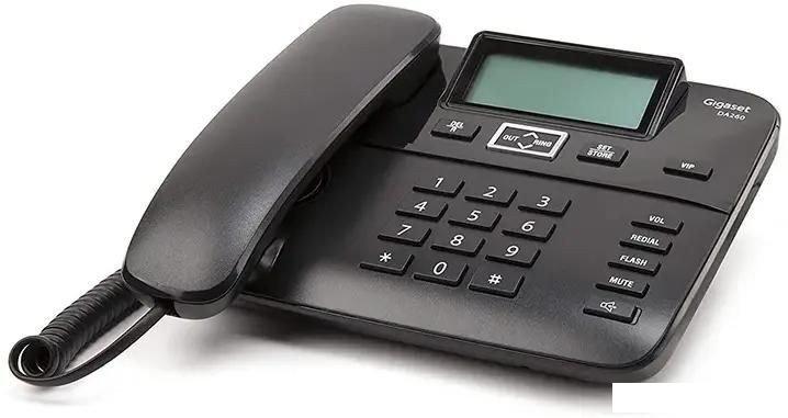 Проводной телефон Gigaset DA260 (черный)