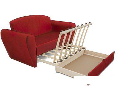 Диваны Мебель-АРС Квартет (бархат красный Star Velvet 3 Dark Red)