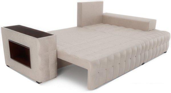 Диваны Мебель-АРС Мадрид правый (бархат бежевый Star Velvet 6 Beige)