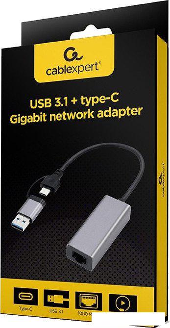 Сетевой адаптер Cablexpert A-USB3AC-LAN-01