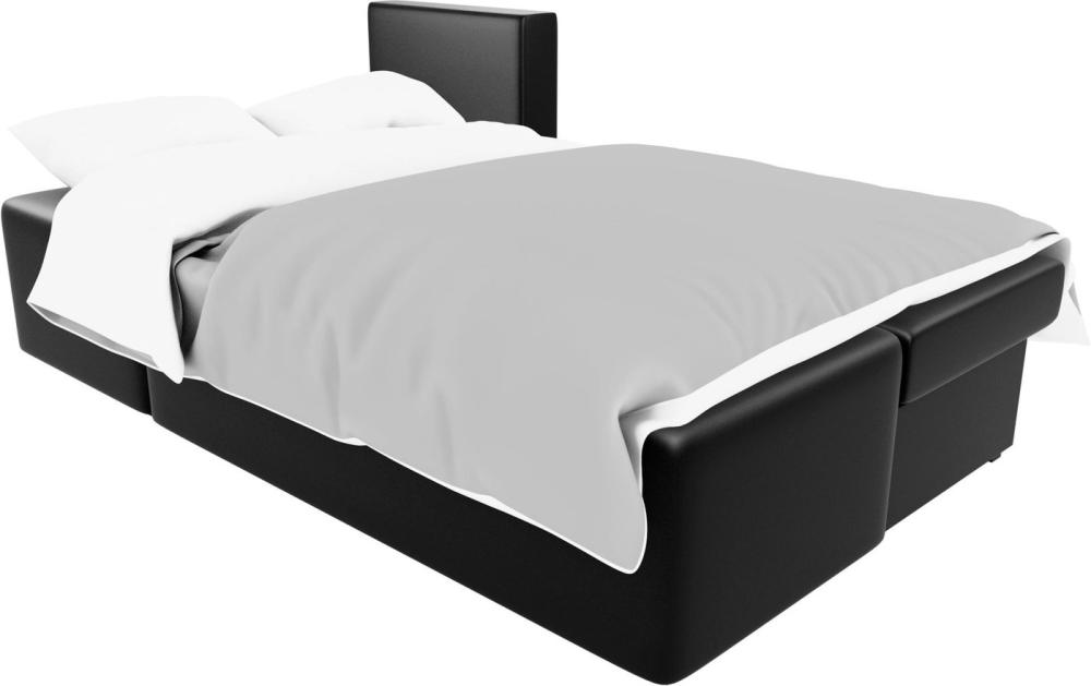 Диваны Лига диванов Поло 100443 (левый, экокожа, черный)