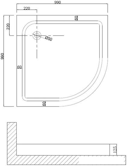 Душевой уголок Niagara NG-6807-08 100x100x190