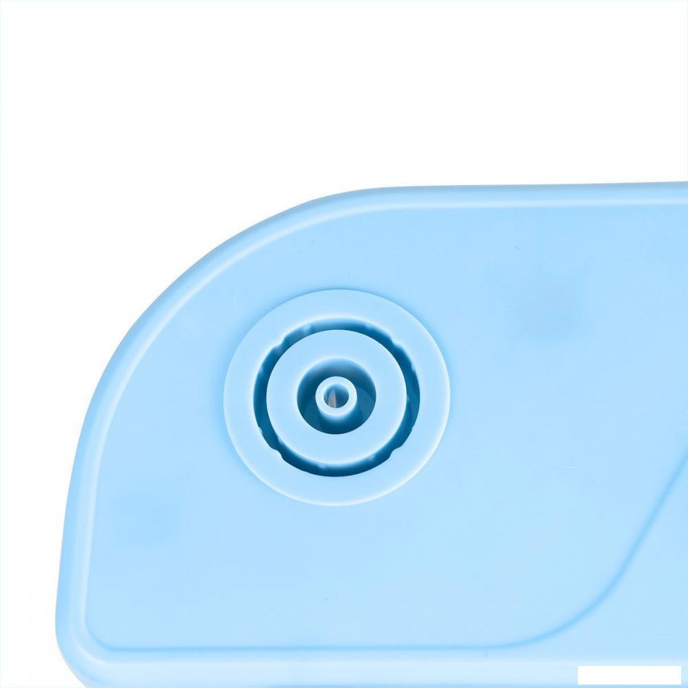 Парта Anatomica Avgusta + стул + выдвижной ящик + подставка (белый/голубой)