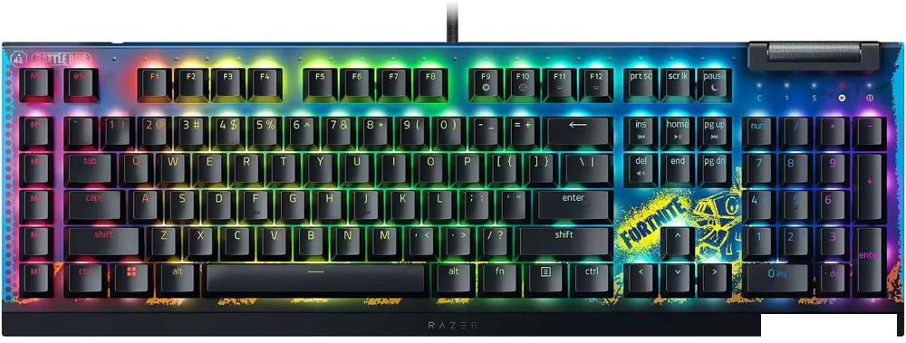 Клавиатура Razer BlackWidow V4 X Fortnite Edition (Razer Yellow, нет кириллицы)