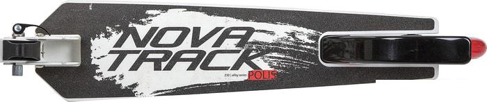 Двухколесный подростковый самокат Novatrack Polis 230P.POLIS.RD9 (белый/красный)