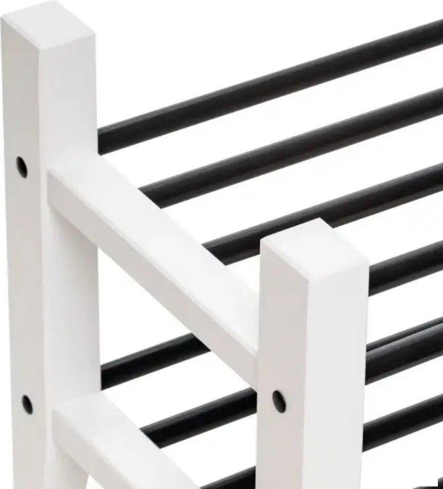 Банкетки, тумбы и полки для обуви ММЦ Кантри 85x37 (белый лак)