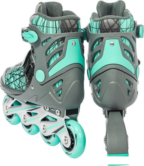 Роликовые коньки Ricos Anomaly PW-132B L (р. 39-42, салатовый/зеленый)