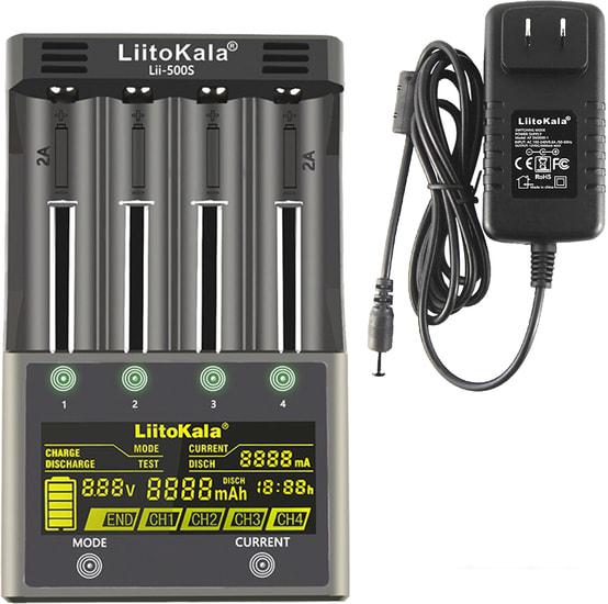 Батарейки, аккумуляторы, зарядные LiitoKala Lii-500S