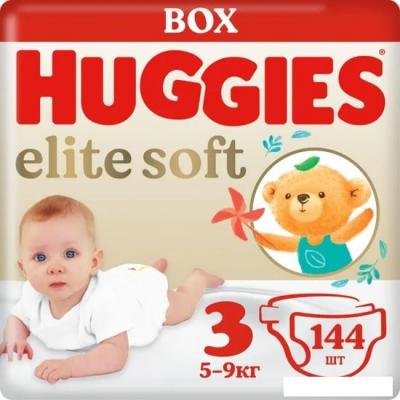Детские подгузники Huggies Elite Soft Box 3 (144 шт)