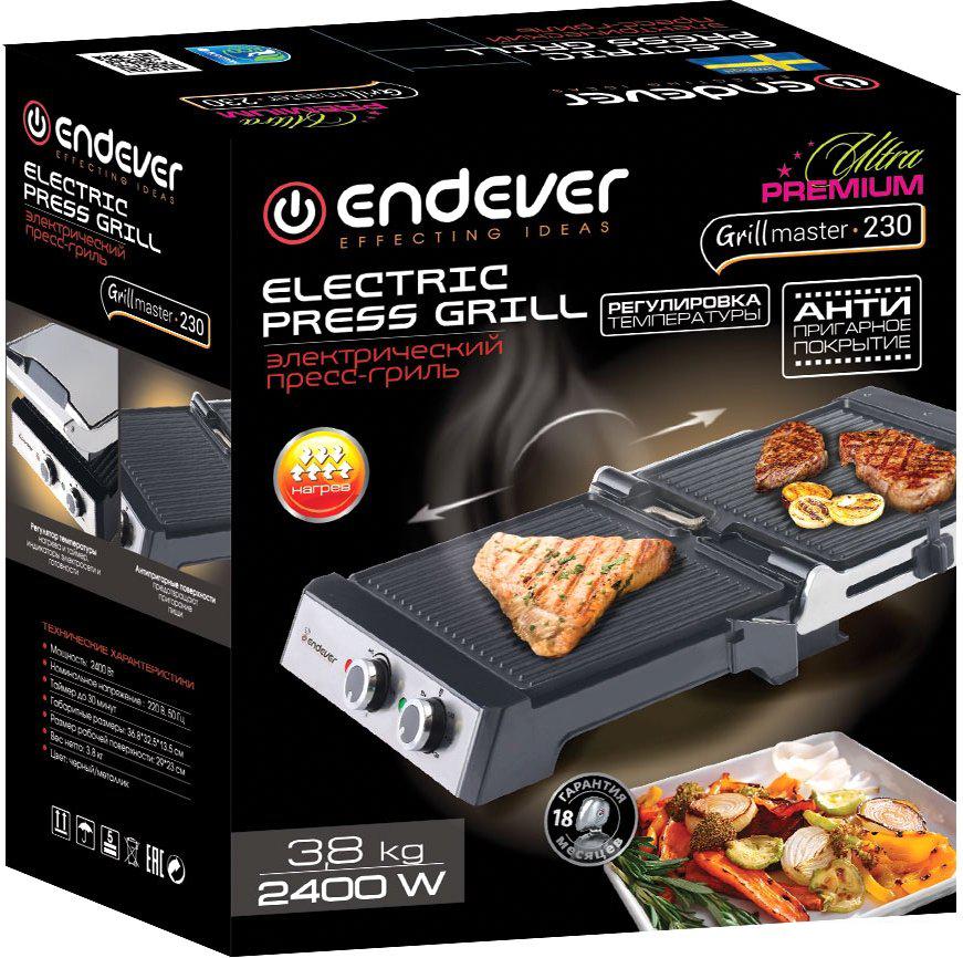 Электрогрили Endever Grillmaster 230