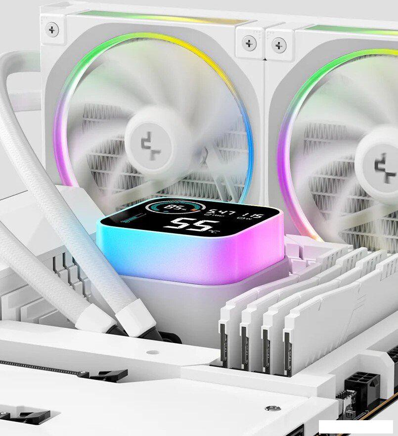 Система жидкостного охлаждения для процессора DeepCool LQ360 Ultra ARGB WH R-LQ360-WHASMC-G-1