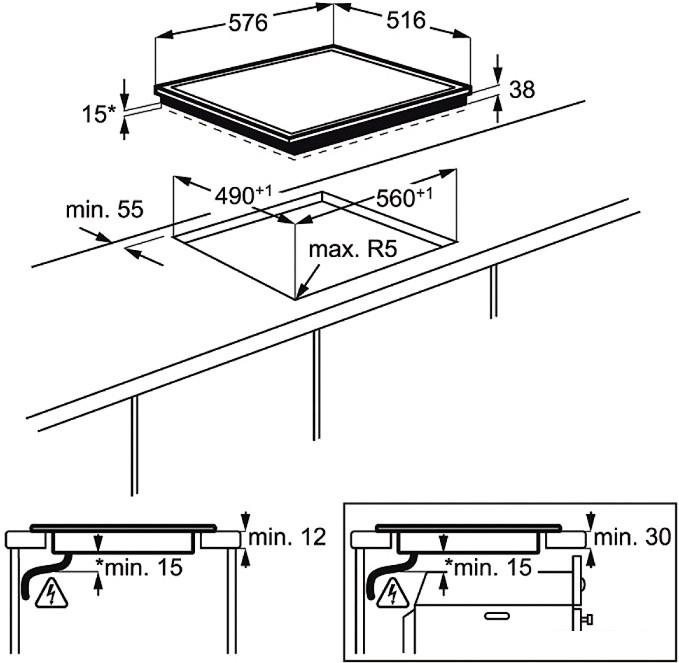 Варочная панель Electrolux EHF46547XK