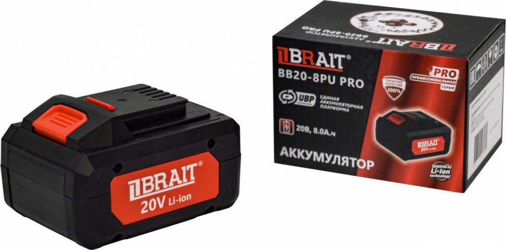 Аккумулятор Brait BB20-8PU PRO (20В/8 Ач)