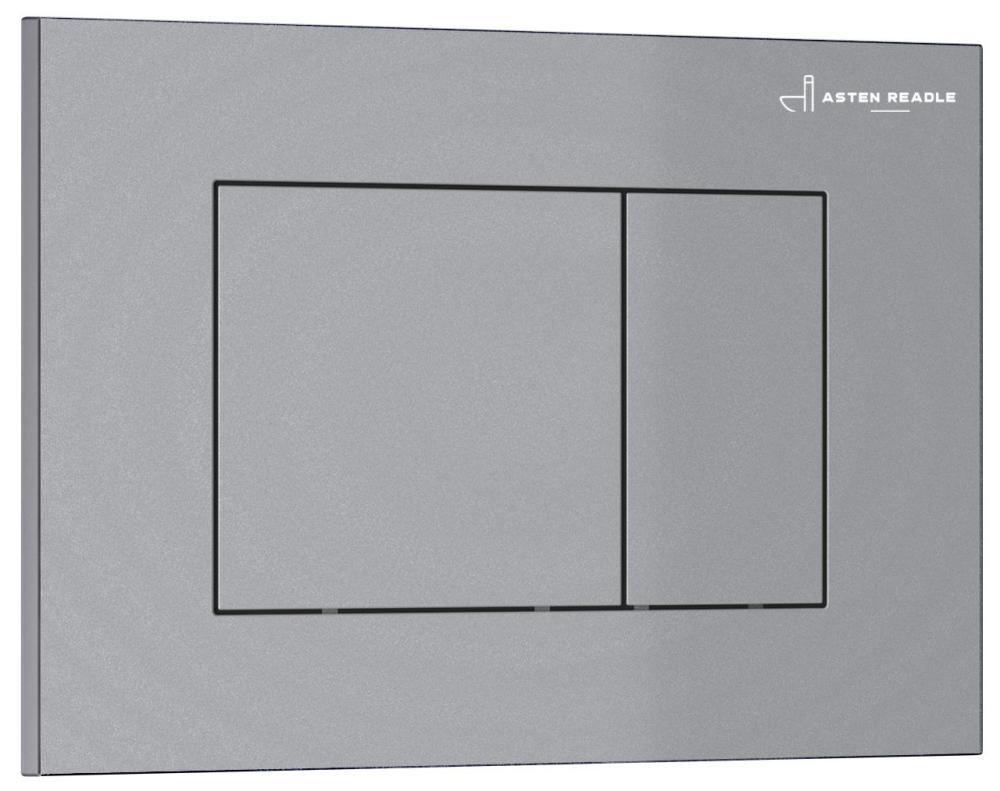 Инсталляция для унитаза Asten Readle Zentralmodul AR0501-0601M c кнопкой сатин (хром матовый)